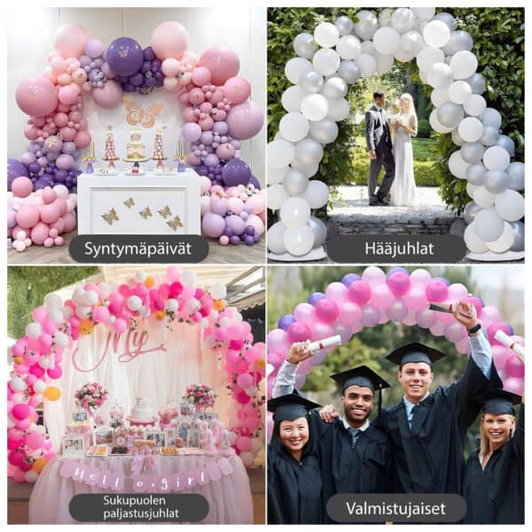 Ilmapallokaari, leveys 3m, korkeus 2,7m - Image 5