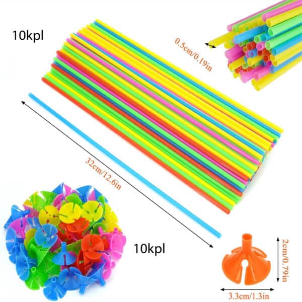 10 x Ilmapallotikku ja kuppi - Image 4