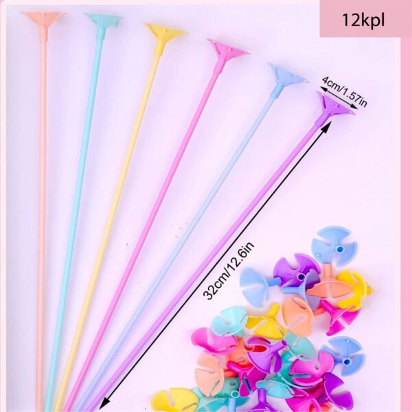 12 x Ilmapallotikku ja kuppi - Image 5