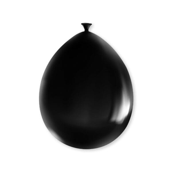 8 x metallikiilto musta ilmapallo - Image 2