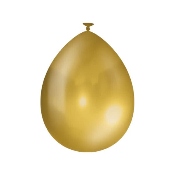 10 x metallikiilto kulta ilmapallo - Image 2