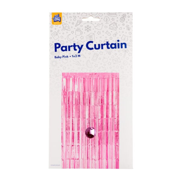 Kiiltoverho vaaleanpunainen 100x200cm - Image 2