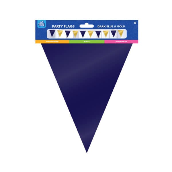 Lippuviirinauha folio tummansininen ja kulta 10m - Image 2