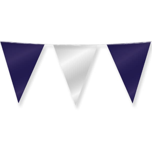 Lippuviirinauha folio tummansininen ja hopea 10m - Image 2