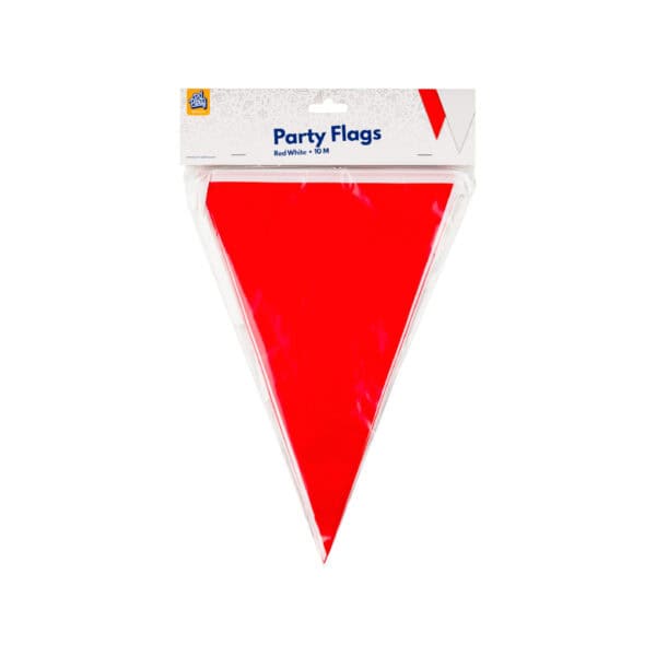 Lippuviirinauha punainen ja valkoinen 10m - Image 2