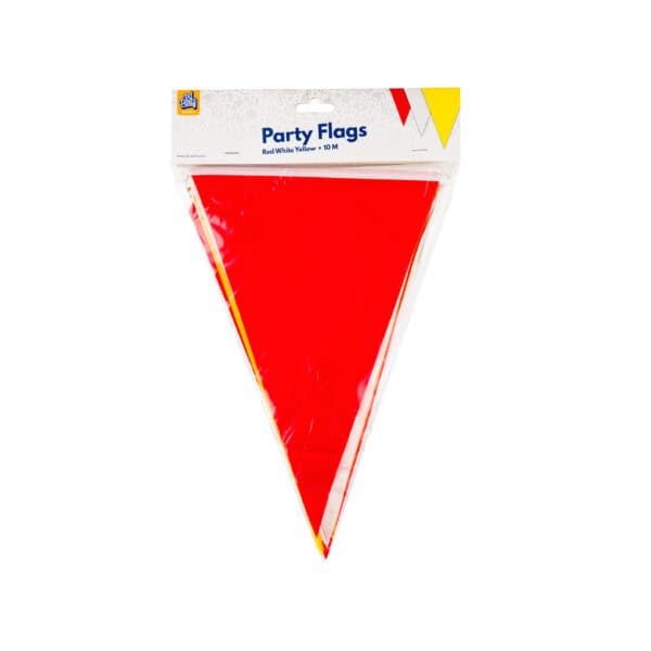 Lippuviirinauha punainen, valkoinen, keltainen 10m - Image 2