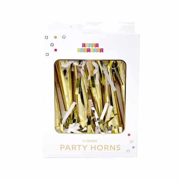 Metallihohtokultaiset 22cm juhlatorvet 6kpl - Image 2