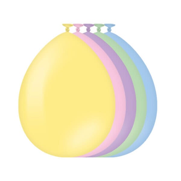 10 x pastellin värisiä ilmapalloja - Image 2