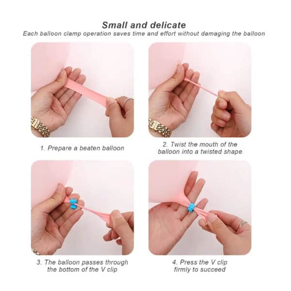 300 x Ilmapallon sulkija (PVC) - Image 3