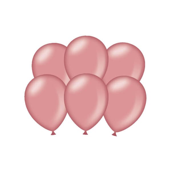 6 x metallikiilto ruusukulta ilmapallo - Image 2