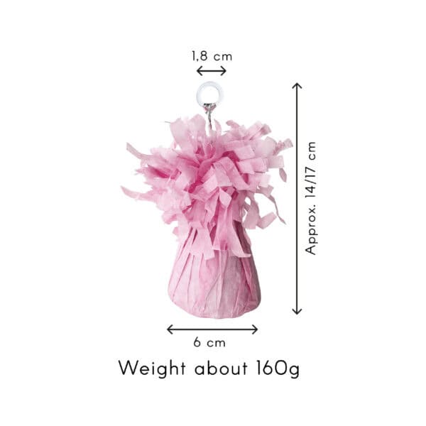 Ilmapallopaino 160g pastelli vaalea pinkki - Image 2