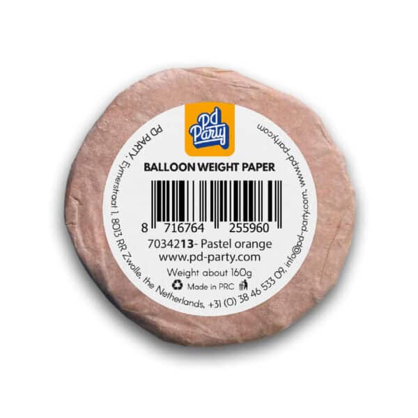 Ilmapallopaino 160g pastelli oranssi - Image 3
