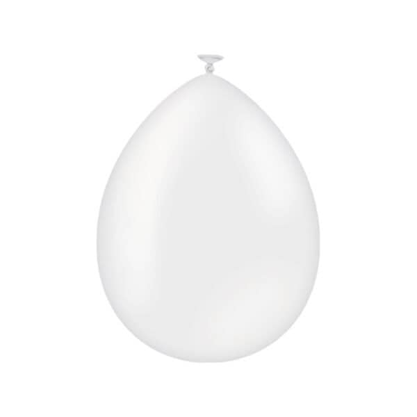 10 x valkoinen ilmapallo - Image 2