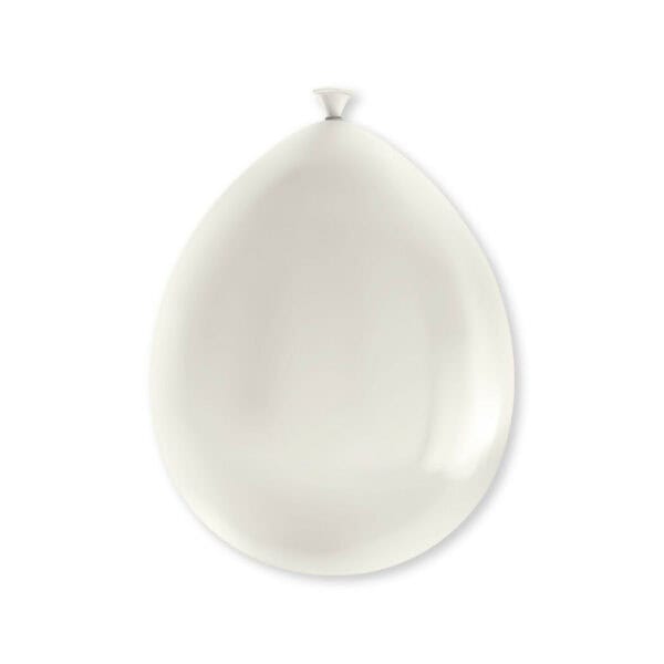 8 x metallikiilto helmenvalkoinen ilmapallo - Image 2